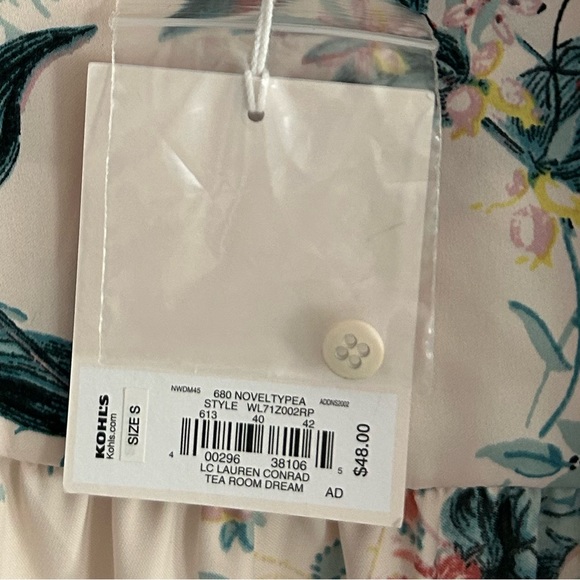 Women's LC Lauren Conrad Floral Lightweight Bomber Jacket Open Cardigan Size S - Picture 12 of 12